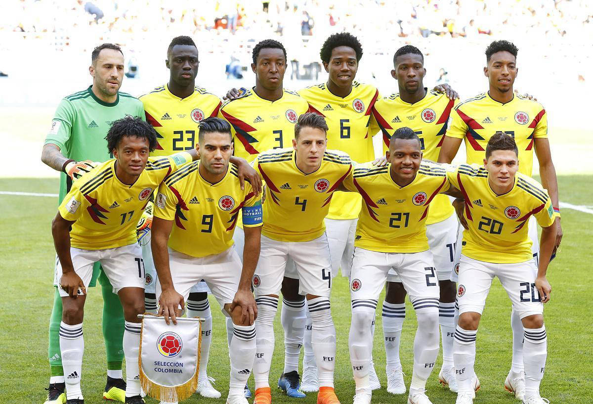 哥伦比亚队在足球比赛中脱颖而出